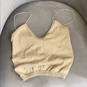 Free people gold top